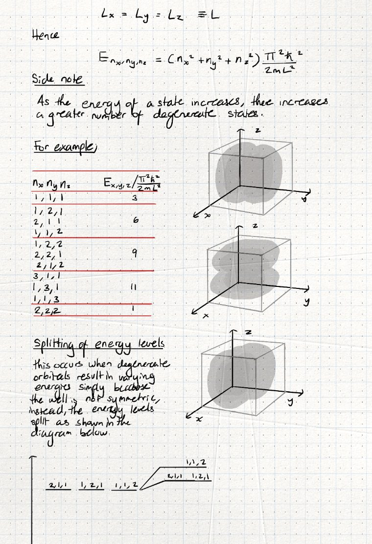 Handwritten notes, separable equations & standing waves, page 2